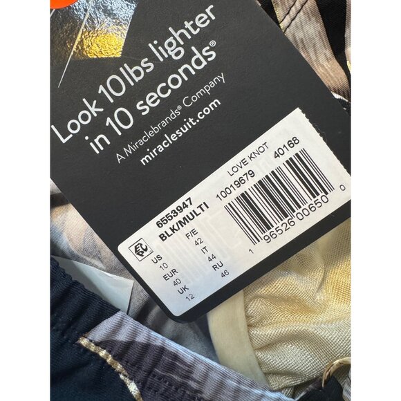 Mirclesuit Love Knot Size 10 Tankini Top Black NWT Underwire $178 - Picture 7 of 9